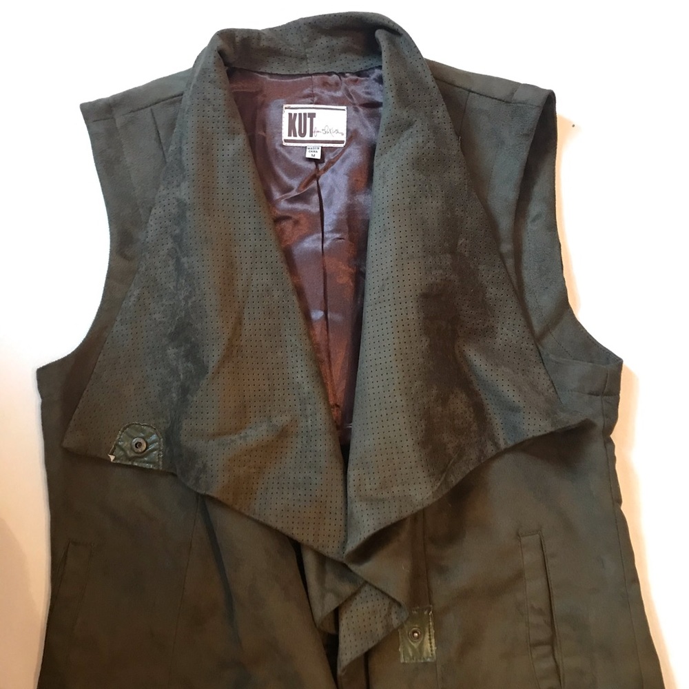 Olive green vest